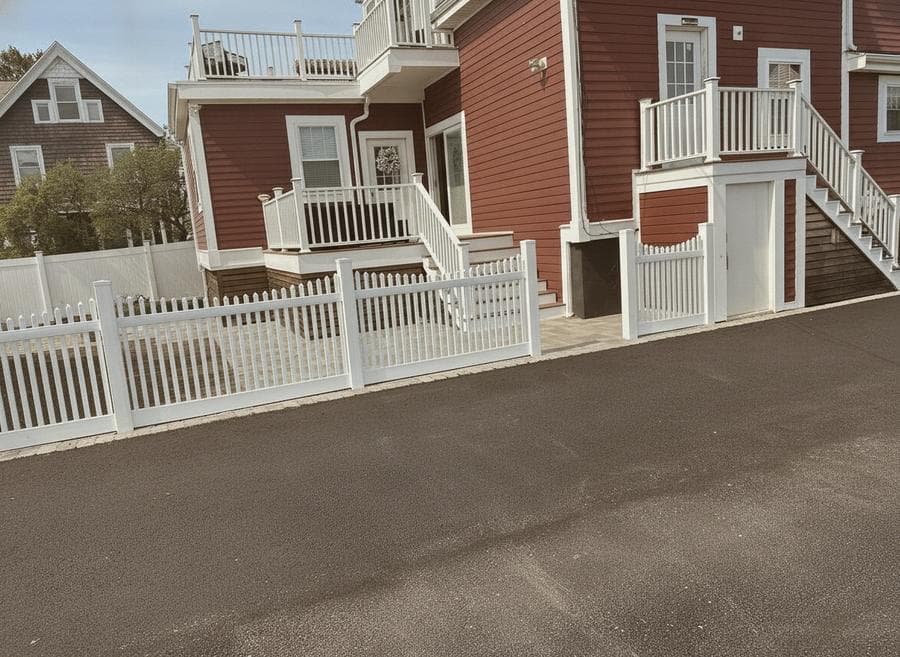 General contractor reviewing a home exterior project in Bridgewater, MA