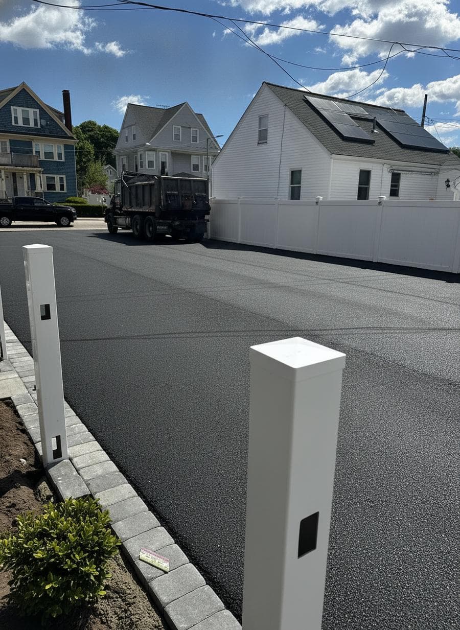 Home exterior with a recent addition in a South Shore, MA neighborhood